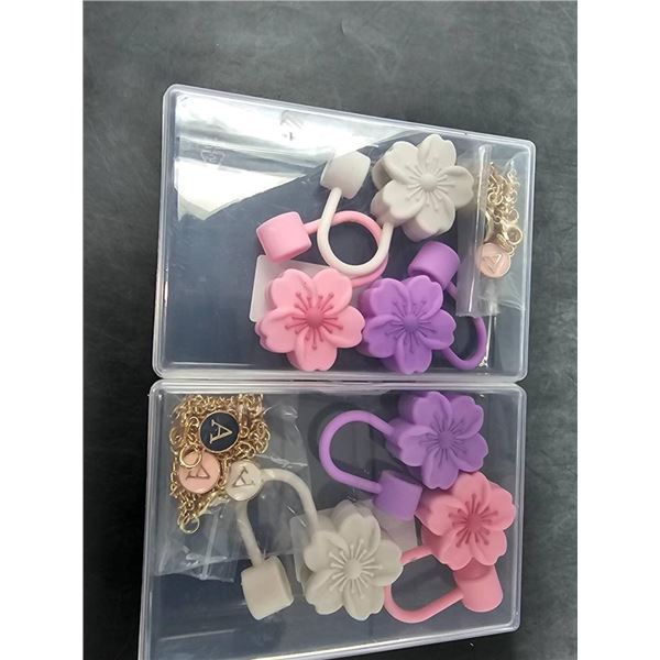 Clamfields Straw Covers Cap Protectors Gift 3-Pack (A)