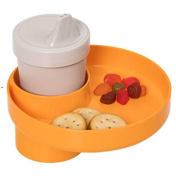Travel Tray Snack and Cup Holder, Made in USA, Model No. 1199