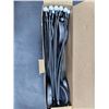 Image 3 : Set of Eight 27-Inch Solar-Powered Outdoor LED Garden Lights