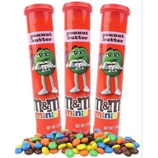 M&M’s Minis Peanut Butter, 24 Packs, Total Weight 1.18 kg