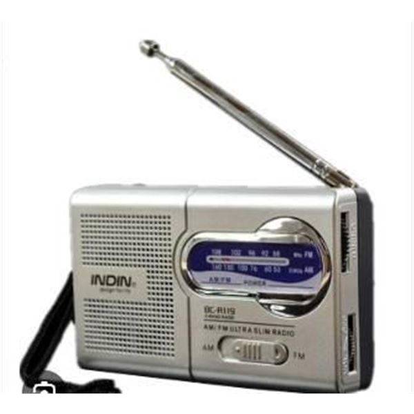 INLUX AM/FM Two-Band Radio with Telescopic Antenna