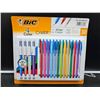 Image 1 : BIC 4-Color Cristal Ballpoint Pens Pack of 30 Assorted Colors