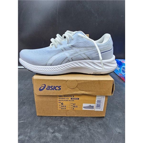 Asics Gel-Excite 9 Women’s Running Shoes, White/Pure Silver, Size US 6