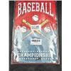 Image 2 : Baseball Championship Decorative Metal Sign with Rustic Design 8×10