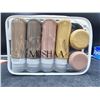 Image 1 : Set of Silicone Travel Soap Bottles and Silicone Lotion Containers