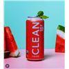 Image 1 : 12 x 473ml Clean Cause Watermelon Mint Yerba Mate Energy Drinks