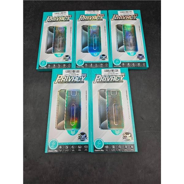 Lot of 5 Privacy Screen Protectors Compatible with iPhone 13 Pro Max