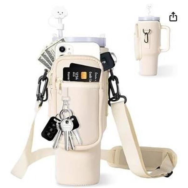GFJL Water Bottle Carrier, 40oz/1.18L Capacity, 3-Piece Set