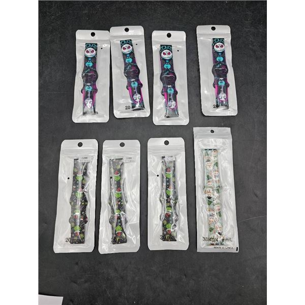 Set of 8 Interchangeable 20mm Watch Bands Compatible with Samsung