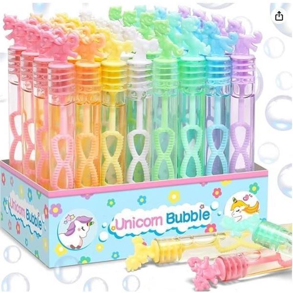Unicorn Bubble Wand Mini Size 42-Inch, 32-Piece Set
