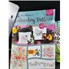 Image 5 : Assorted Art and Craft Items with Watercolor Pad, Embroidery Patterns, and Painting Kit