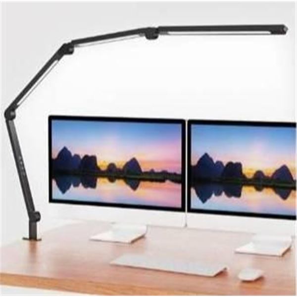 AILBTON LED Desk Lamp With Clip and Adjustable Arms, 4 Color Temperatures, 5 Brightness Levels