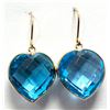 Image 1 : $1745 10K  3.36G Natural Blue Topaz 15.3Ct Earrings