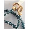 Image 3 : $4100 10K  Natural Diamond 13.5Ct ( Fancy Blue Treated) 16" Necklace