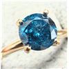 Image 1 : $4445 10K  2.36G Natural Blue Diamond Treated  Ring