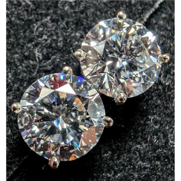 $4500 14K  Lab Diamond 2.1Ct  Earrings