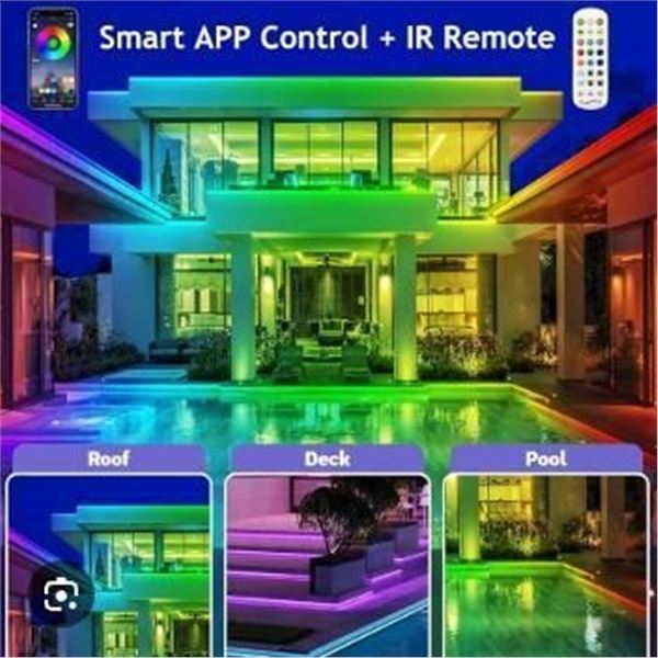 Outdoor LED Strip Lights – Waterproof RGB Lighting System