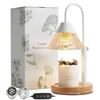 Image 1 : Candle Warmer Lamp with Botanical Design