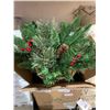 Image 1 : National Tree Company Holiday Greenery Arrangement with Pinecones and Berries