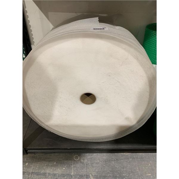 Roll of White Bubble Cushioning Material