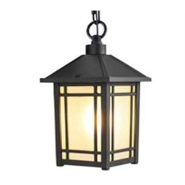 Outdoor Wall Light Fixture with Metal Frame and Frosted Glass