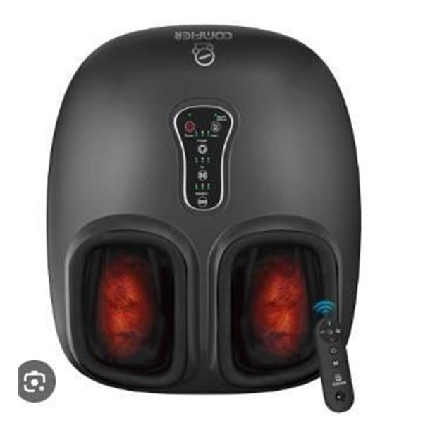 Comfier CF-5212RC Foot Massager with Heat, Shiatsu, Compression, and Vibration