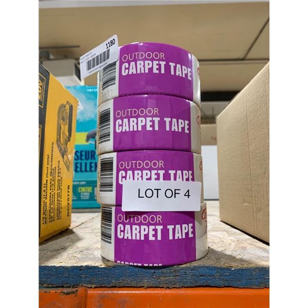 Lot of 4 Cantech Outdoor Carpet Tape Rolls