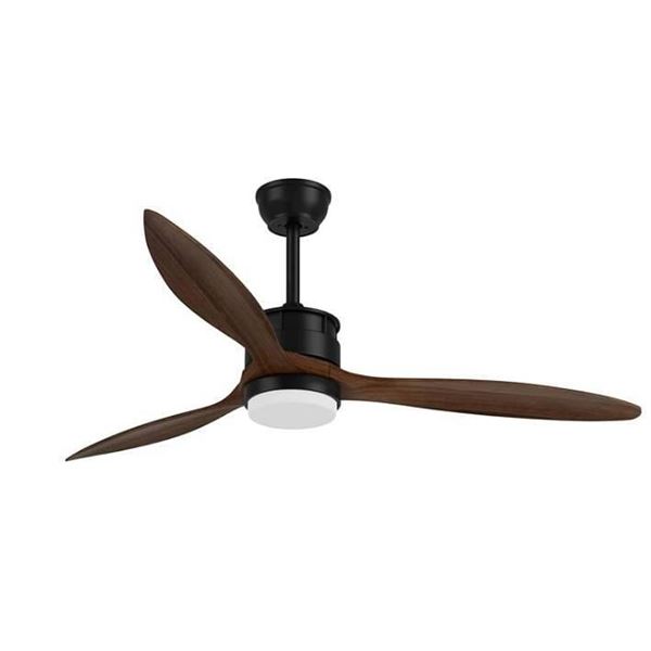 Alescu 52″ Outdoor Ceiling Fan with Remote Control, Black