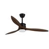 Image 1 : Alescu 52″ Outdoor Ceiling Fan with Remote Control, Black