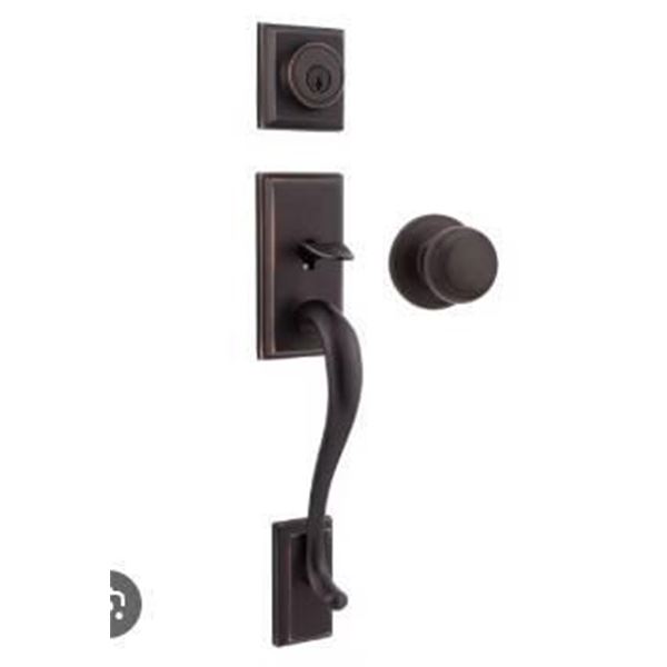 Weiser Handle Set with Microban Technology and Lifetime Finish