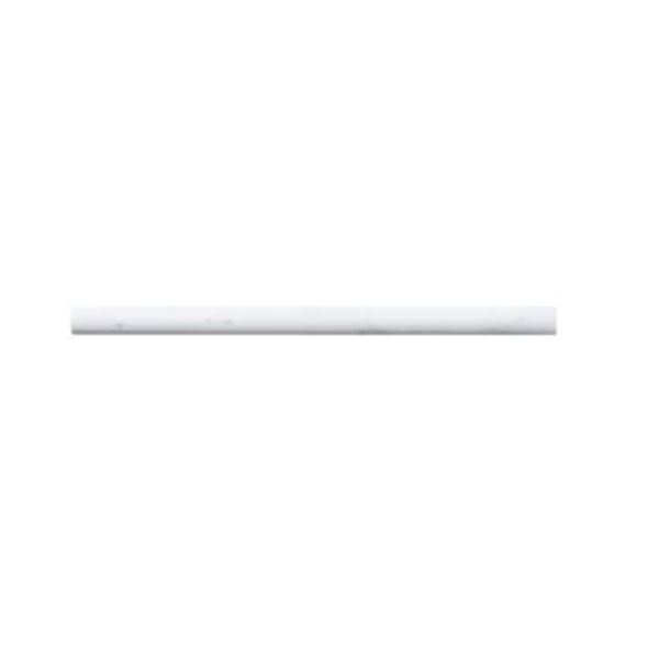 Jeffrey Court Carrara White .75 in. x 12 in. Honed Marble Wall Pencil Tile (1 Linear Foot) [x=#8211/