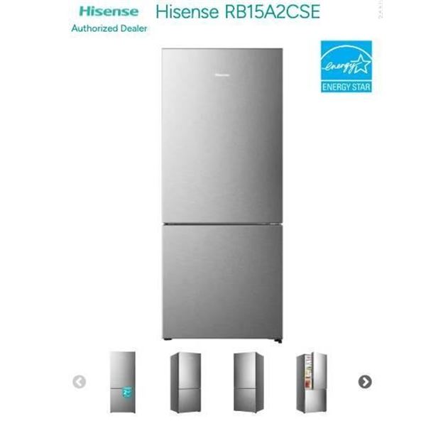 Hisense RB17A2CSE Stainless Steel Refrigerator, 33 x 28.6 x 71.6 Inches