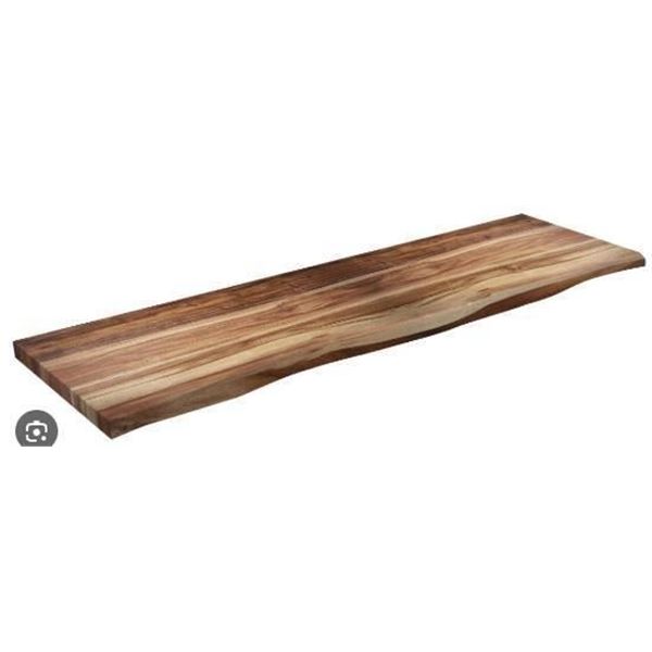 BL CenterPointe Live Edge Acacia Countertop 25.47 x 96 x 1.2 Inches