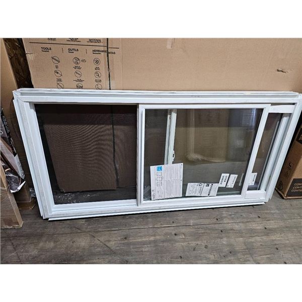 White Sliding Window With Energy Star Rating and Screen 27×25″