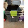 Image 1 : Lot of 3 Sterilite Tuff1 18-Gallon Storage Tote- NO LIDS