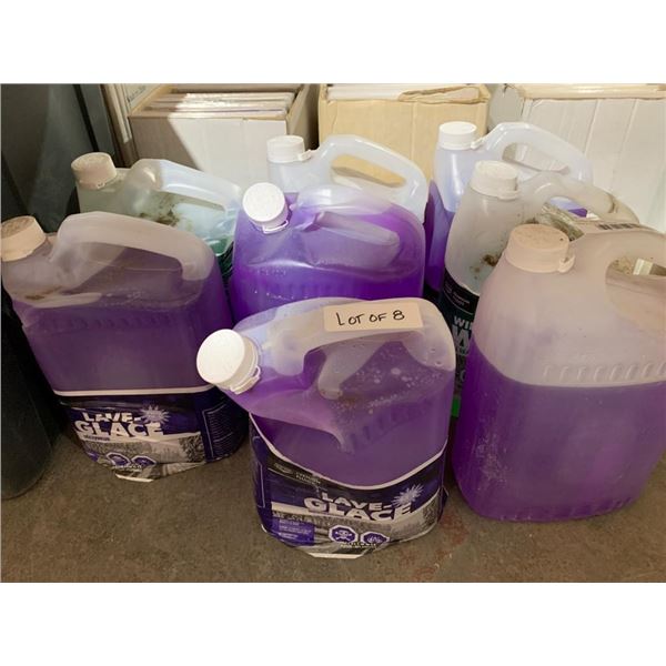 Lot of 8×3.78L Assorted Windshield Washer Fluid