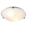 Image 1 : Alu+ Flush Mount Light Fixture with Satin Nickel Finish