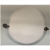 Image 1 : Moen DN0792BL Iso 22-Inch x 25.7-Inch Round Mirror with Decorative Hardware