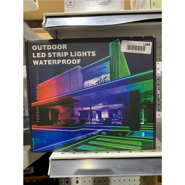 Outdoor LED Strip Lights, Waterproof, Multicolor, Model Unknown