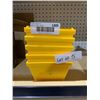 Image 2 : Lot of 5 Yellow Drywall Mud Troughs