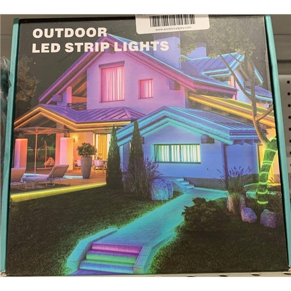 Outdoor LED Strip Lights with Multicolor Display