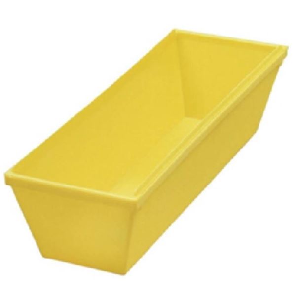 Lot of 5 Drywall Mud Pan – Polypropylene – Yellow – 4 5/8-in W x 13 7/8-i