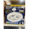 Image 2 : Bell+Howell Socket Air Light with 3 Light Settings and RGB Color Select