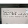 Image 3 : Brightech Ambience Pro Globe LED String Lights, 1W, 26FT, Black Wire