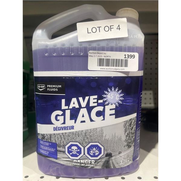 Co-op Premium Fluids Lave-glace Deicer 3.78L Lot of 4