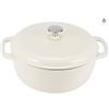 Image 1 : Amazon Basics Enameled Cast Iron 3.3 Qt (3.1 L) Dutch Oven, Ivory