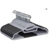 Image 1 : Amazon Basics Rubber Coated Plastic Hangers, Pack of 50, Gray