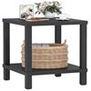 Image 1 : Black End Table, Bedside Table 20 Inch Square, Easy Put Together