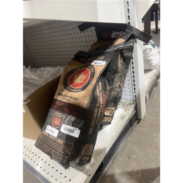 Maple Leaf Lump Charcoal 100 Percent Hardwood 2x2kg, Made in Canada