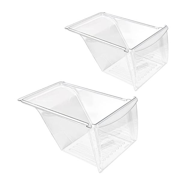 [2 PACK] UPGRADED 240337103 Crisper Drawer Replacement for Frigidaire Kenmore Refrigerator Crisper D